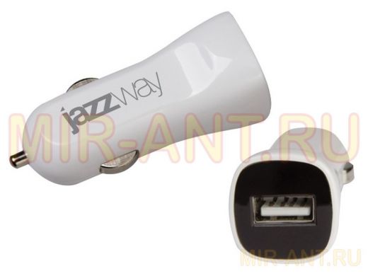 Автомобильный адаптер JAZZway  IP-2100  USB 2.1A, с USB выходом: 2.1A (1 x 5v)