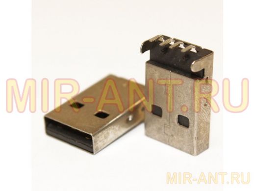 Разъём компьют: штекер USB-AR на плату (выводы перпендикулярно плоскости)