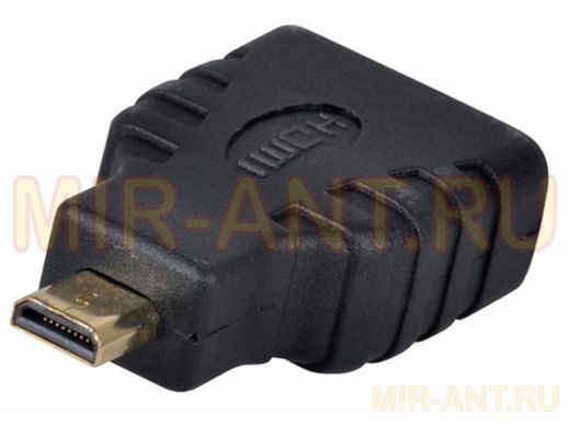 Переходник HDMI гнездо / MicroHDMI штекер  GOLD REXANT 17-6815