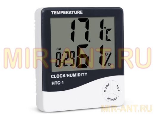 Термометр-гигрометр OT-HOM11  (часы,будильник) 