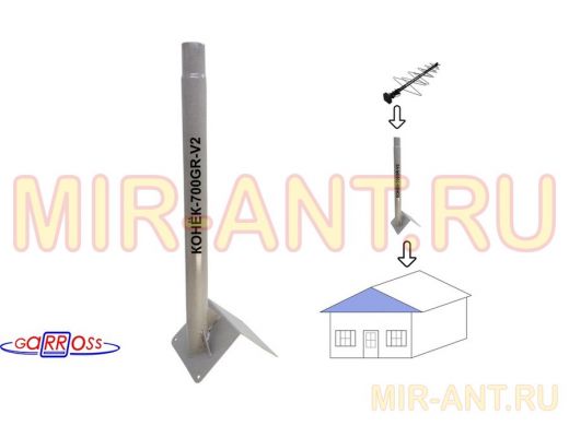 Кронштейн антенный на конёк крыши 
