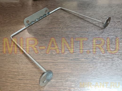 Кронштейн для подвесной полки, высота 15см, ширина 17см, черный НАБОР 1шт 