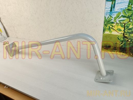 Поручень угловой для домов снаружи и внутри, ширина 80см высота 30см