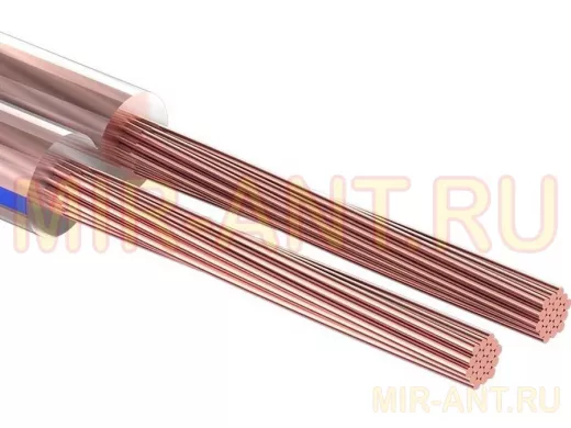 Кабель акустический прозрачный 2х2,0 мм.кв. Blue Line  100m  REXANT