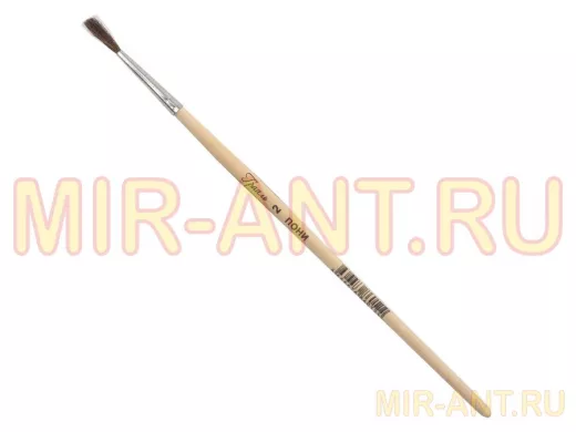 Кисть "BR-102427", пони, живописная (1 штука), круглая, №2, КХП№2