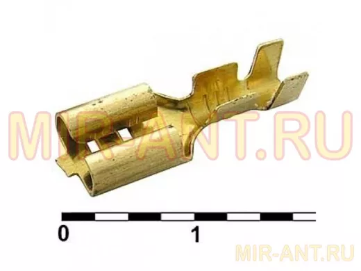 DJ622-D6.3B Клеммы ножевые неизолированные