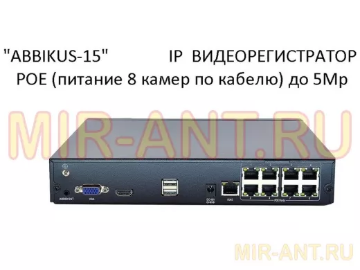 IP видеорегистратор 8  камер 