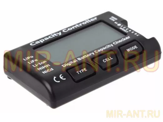 Тестер CellMeter-7 универсальный для элементов питания, аккумуляторов LiPo, LiFe, Li-Ion, NiMH, NiCd