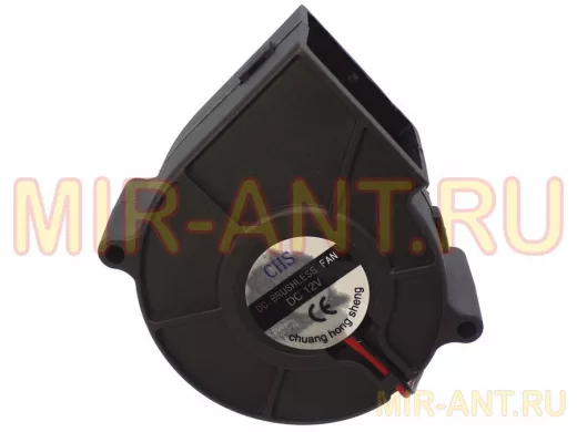 Вентилятор  +12В;   75х75х30мм;  центробежный 75*30 мм. 12 В 0,2 А