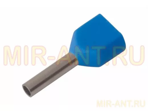 Наконечник штыревой втулочный изолированный 2 x 0.75mm kb  REXANT