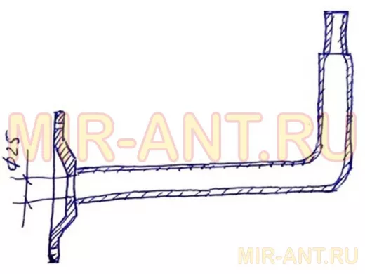 Кронштейн для видеокамер и антенн, вылет 50 см 