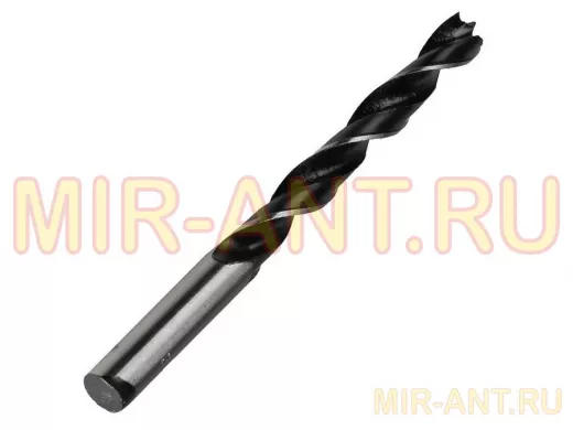 Сверло по древесине,12 мм, сталь углеродистая,HRC>36,цилиндр.хвостовик