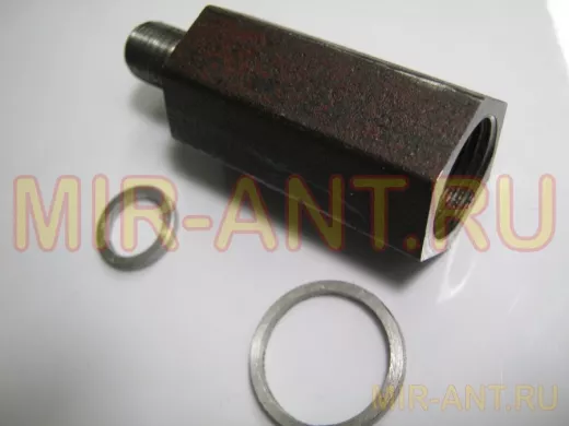 Переходник для датчика давления ; внутренняя резьба М20х1,5мм, внешняя М12х1,5 длина резьбы 18мм