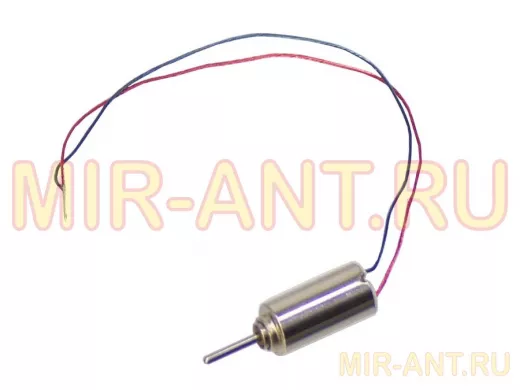 Двигатель 3,7V RC0408 (L/Dдвиг=8,8/4,1mm, L/Dвала=3,2/0,7mm, 60000об/м, 0,022А) для авиамоделей