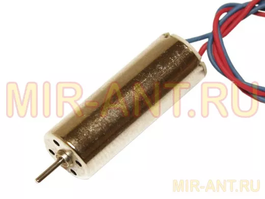 Двигатель 3,7V RC8523RB (L/Dдвиг=23/8,5mm, L/Dвала=8,5/1,0mm, 47500об/м, 0,08А, выв.кр/син.) для ави