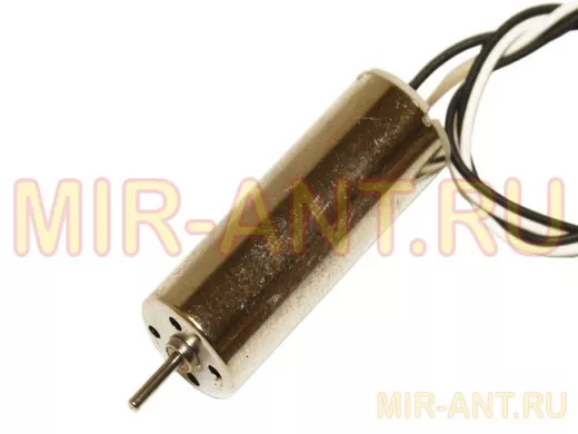 Двигатель 3,7V RC8523WB (L/Dдвиг=23/8,5mm, L/Dвала=8,5/1,0mm, 47500об/м, 0,08А, выв.ч/б.) для авиамо
