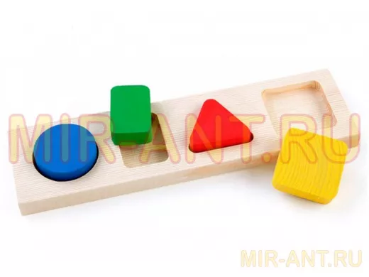 Доска-Вкладыш "Геометрия Малая"  игрушки из дерева