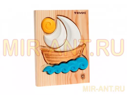 Пазл "Кораблик"  игрушки из дерева