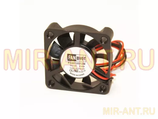Вентилятор  +12В;   40х40х10мм;    0,08А 