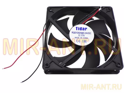 Вентилятор  +24В;  120х120х25мм;  0,25А "FD12025S24M" (втулка, 2500об/мин)