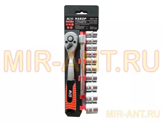 Набор головок торцевых с аксессуарами 3/8