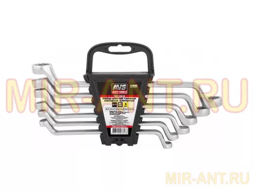 Набор ключей гаечных накидных изогнутых на держателе (8-19 мм) (6 предметов)