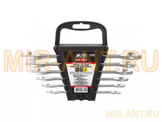 Набор ключей гаечных рожковых на держателе (8-19 мм) (6 предметов)