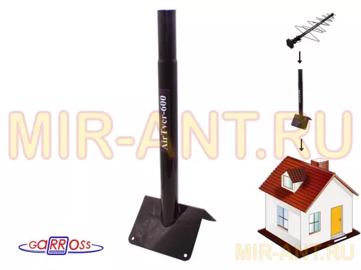 Кронштейн антенный на конёк крыши, диаметр 51мм 