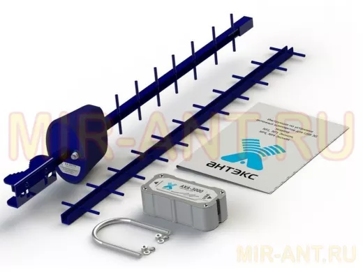 Антенный комплект 3G №4 Эконом (АХ-2017Y, адаптер АХА-3000 F-female 75 Ом)