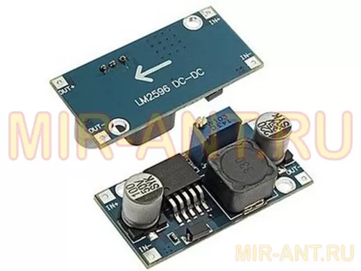 Модуль DC-DC понижающий вход 3,0-40V - вых. 1,3-35V, до 2А (на LM2596)  "BP-129325"