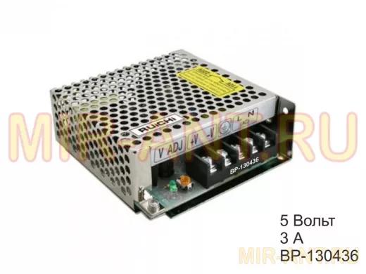 Блок питания  5 Вольт 3А  "BP-130436"  SKS-15   DC/5V Импульсные блоки питания  ИСТОЧНИКИ ПИТАНИЯ