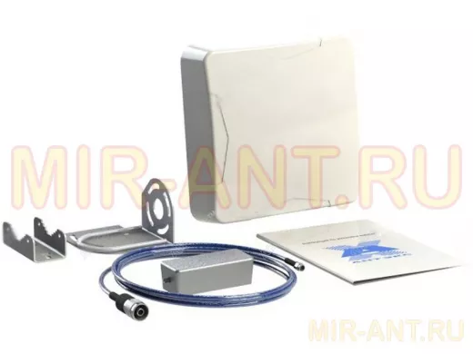 Антенный комплект 800 4G,900 GSM,1800 4G,2100 3G,2600 4G  №7 эконом  (NITSA-5F+адаптер AXA-3000) 1хF