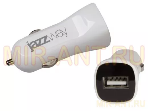 Автомобильный адаптер JAZZway auto IP-1000 USB 1A (1x5v-USB) от прикуривателя 12-24В