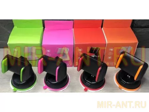 Автодержатель  на присоске 0103, чёрно-оранжевый