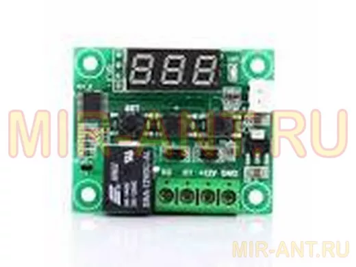Термостат встраиваемый: DC12V (W1209), Iнагр= 250V/15A (-55; +110С) дисплей