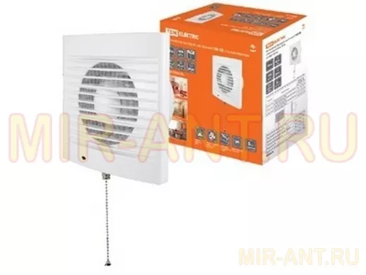 Вентилятор TDM бытовой настенный 100 СВ, с выключателем,  SQ1807-0016