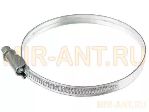 Хомут червячный цинк  70-90 мм  