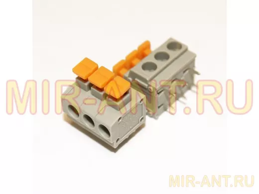 Клеммник самозажимной DG235-5.0-03P-11 (на плату 3-х конт.)