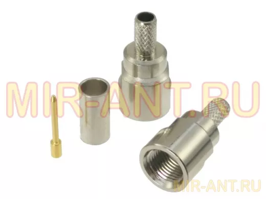Разъём FME штекер на кабель типа RG-58 (под обжим)
