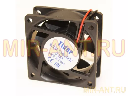 Вентилятор +24V; 60х60х25мм; 0,08А 