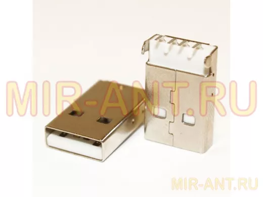 Разъём компьют: штекер USB-A на плату, тип 1