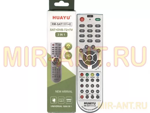 Пульт для спутниковых ресиверов HUAYU  (SAT) RM-SAT1111+D/EF UNIVESRAL