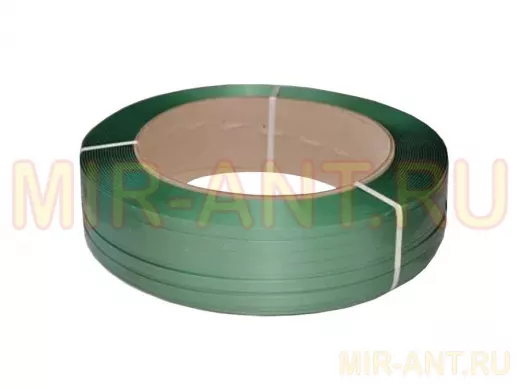 Лента ПЭТ 16x0,8 мм зелёная (цена за рулон 1400м)