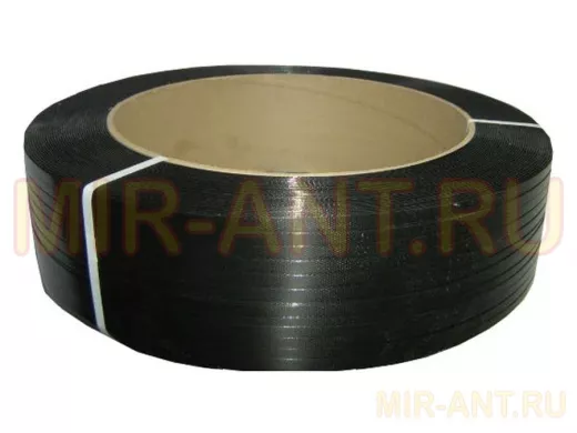Лента ПЭТ 16х0,8 мм чёрная (цена за рулон 1400м)
