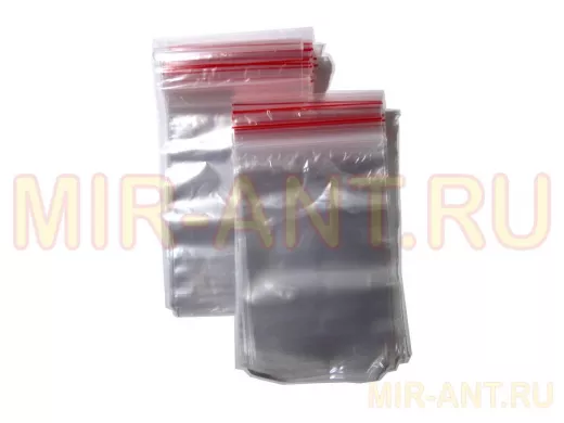 Пакет с защёлкой (замком)   70х100мм "PKT-16645" грипперы с застёжкой Zip-Lock (100шт) (цена за 1шт)