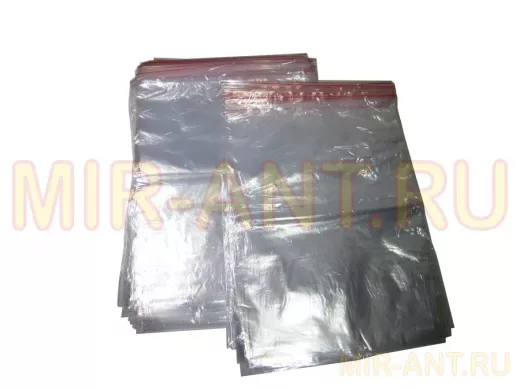 Пакет с защёлкой (замком)  300х400мм, "PKT-16651" грипперы с заст Zip-Lock 100шт (цена за 1шт)