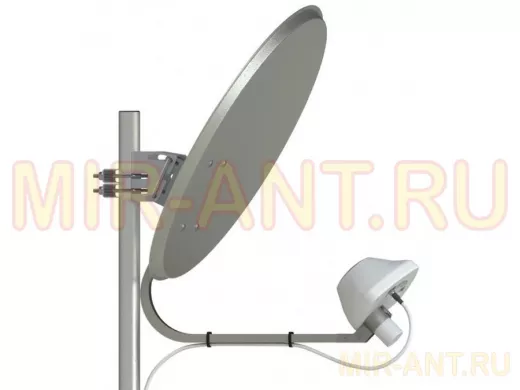 Облучатель UMO-3F - LTE1800/3G/LTE 2600/50 Ом офсетный облучатель, разъём 1хF-female