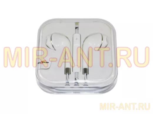 Гарнитура EP, белая, контур серебро