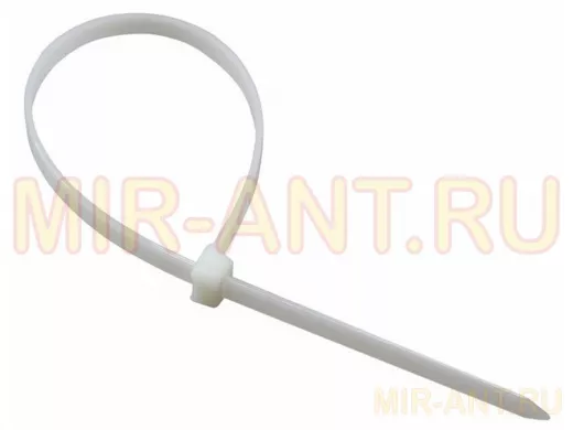 100х3мм хомут (стяжка) многоразовый  100 шт белый  СКМ-100  R