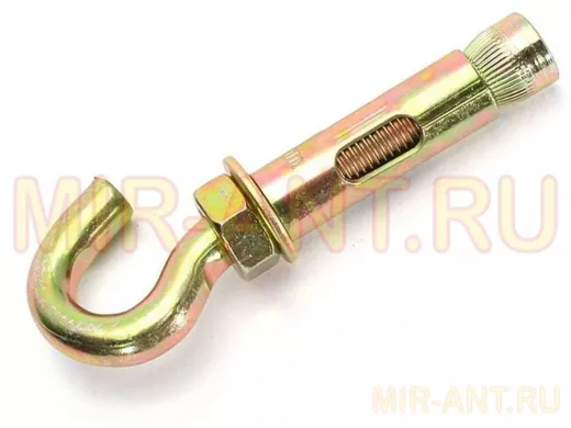 Анкерный болт с полукольцом (крюком) 10х 50 ( 50шт) 